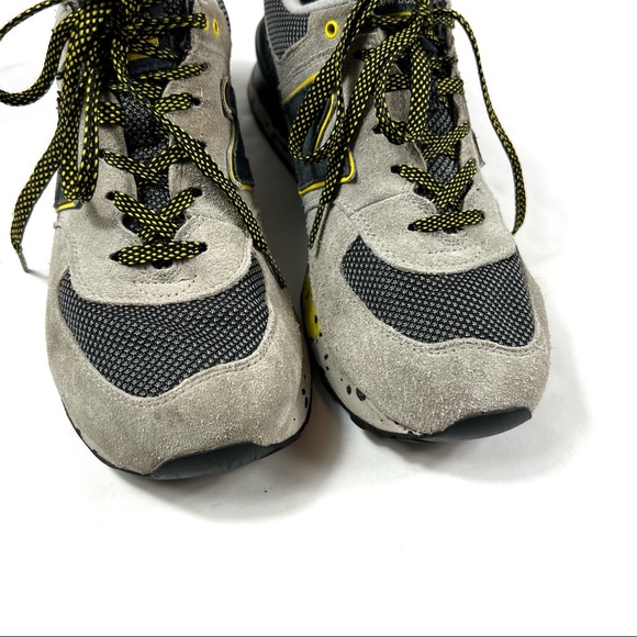 New Balance Mens ML574AT D Classic Running Gray Navy Yellow Sneaker Shoes 8.5 - Picture 6 of 14
